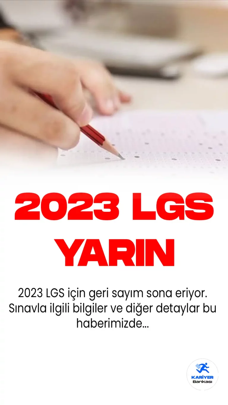 LGS için Geri Sayım Sona Eriyor