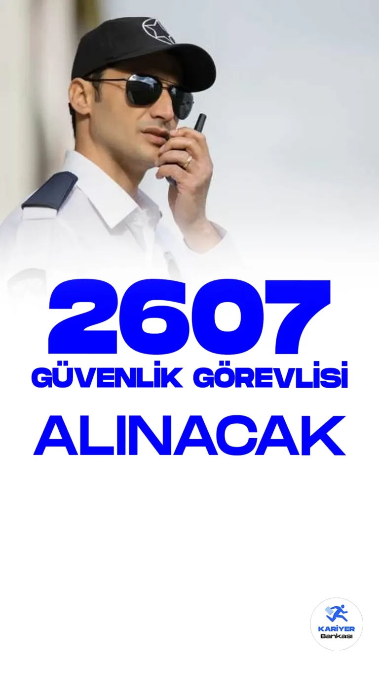 İŞKUR üzerinden güvenlik görevlisi alımı duyuruları yayımlandı. Türkiye İş Kurumu (İŞKUR) resmi sayfası üzerinden, Kamuya kurum dışı alımların yanı sıra, özel sektör firmaları tarafındanda alım yapılıyor. Yayımlanan duyurulara göre, 2 bin 607 güvenlik görevlisi alınacak. Başvuraca adaylar en az ilkokul, lise, ön lisans mezuniyet şartı aranıyor. Başvuru yapacak adayların şartları dikkatle incelemesi gerekmektedir.