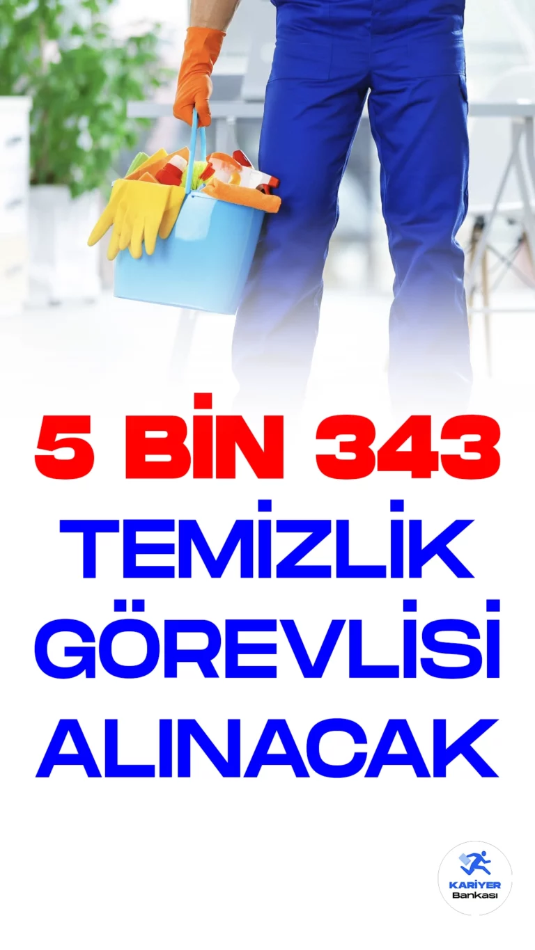 İŞKUR üzerinden temizlik görevlisi alımı duyuruları art arda yayımlandı. Özel sektör firmalarının yayımladığı duyurulara göre, İŞKUR üzerinden en az ilkokul mezunu 5 bin 343 temizlik görevlisi alınacak. Başvuru işlemleri İŞKUR resmi sayfası üzerinden gerçekleştirilecek.Başvuru yapacak adayların başvuru şartlarını dikkatle incelemesi gerekmektedir.