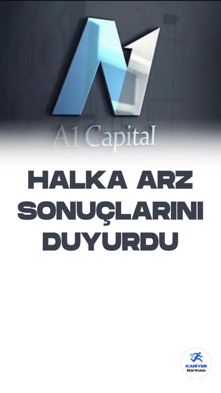 A1 Capital, halka arz sonuçlarını duyurdu. Şirket, nominal sermayesini 100 milyon TL'den 135 milyon TL'ye yükseltti ve paylarını 25 TL'den yatırımcılara sundu. Bu süreçte, 2,43 kat talep alan A1 Capital, halka arz işlemini tamamladı.