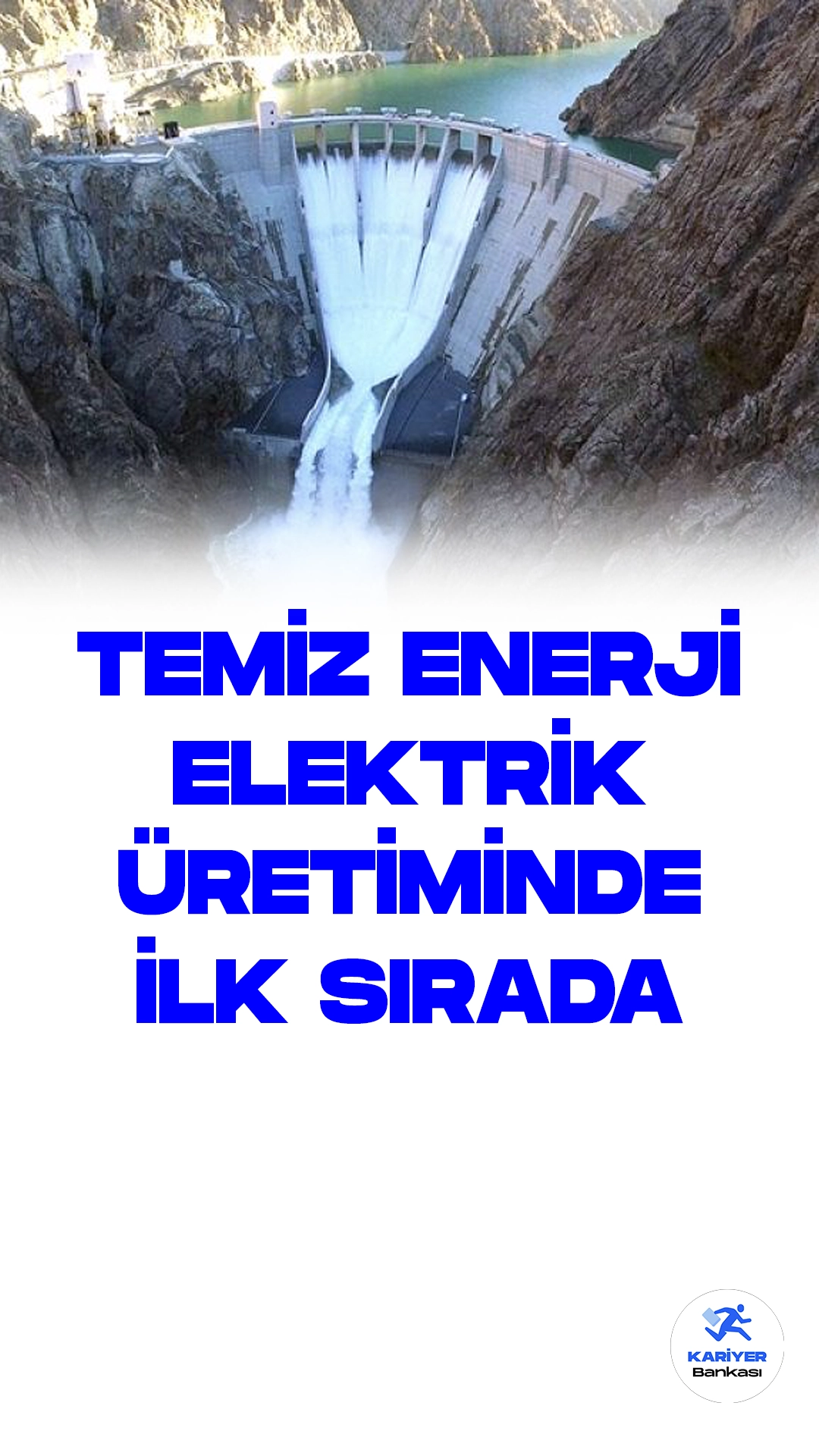 Türkiye'de Günlük Elektrik Üretimi 627 Bin 758 Megavatsaate Ulaştı.Türkiye'de günlük elektrik üretimi, dün itibarıyla 627 bin 758 megavatsaat olarak gerçekleşti. Üretimde başı çeken ise yüzde 21,1 payla barajlı hidroelektrik santralleri oldu.