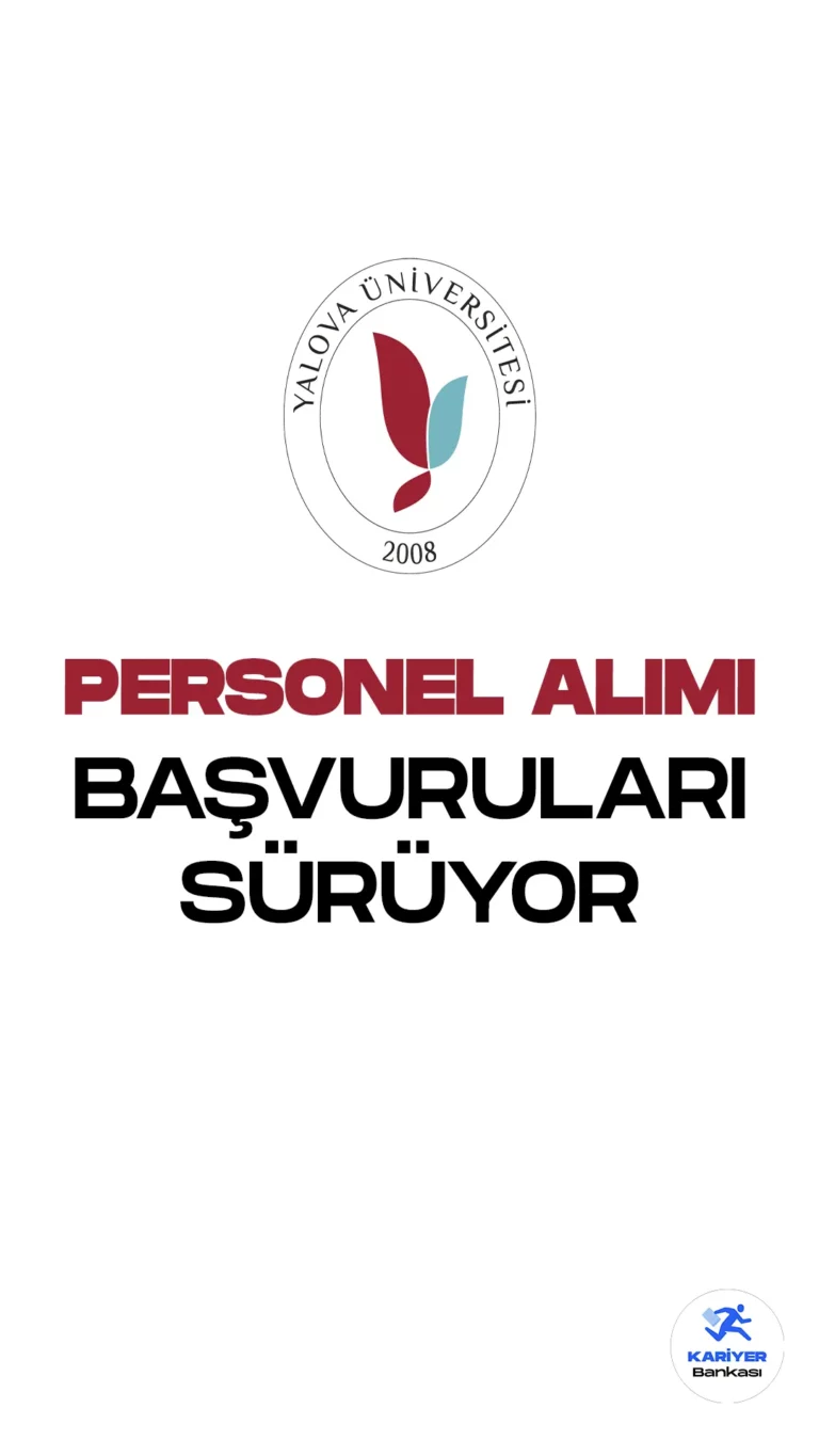 Yalova Üniversitesi personel alımı başvuruları devam ediyor. İlgili alım duyurusunda, Yalova Üniversitesine büro personeli ve gemi adamı unvanlarında sözleşmeli personel alımı yapılacağı aktarıldı. Başvuru işlemleri 21 Haziran 2023 tarihine kadar alınacak. Başvuru yapacak adayların genel ve özel şartları dikkatle incelemesi gerekmektedir.