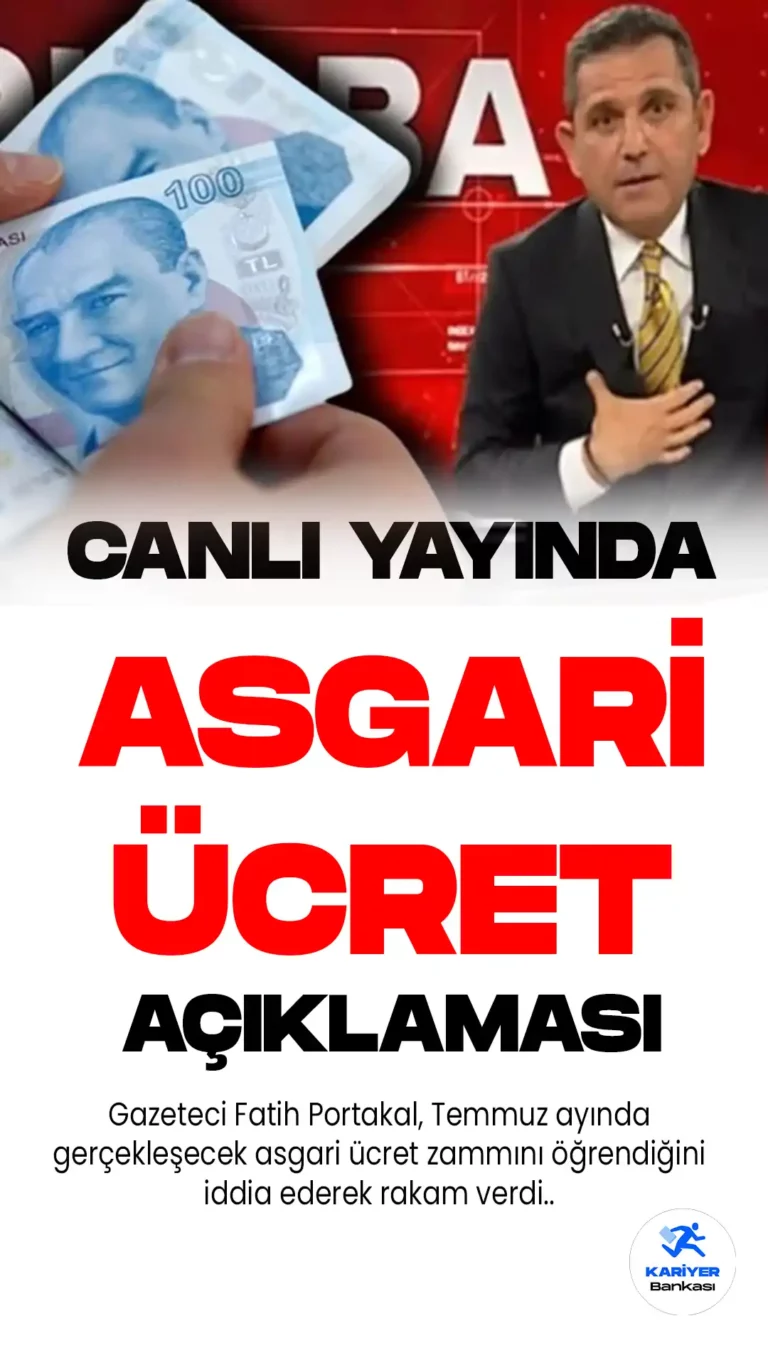 2023 yılında asgari ücrete ne kadar zam gelecek? Temmuz ayında gerçekleşecek yeni zam öncesi Fatih Portakal'dan kritik açıklama...
