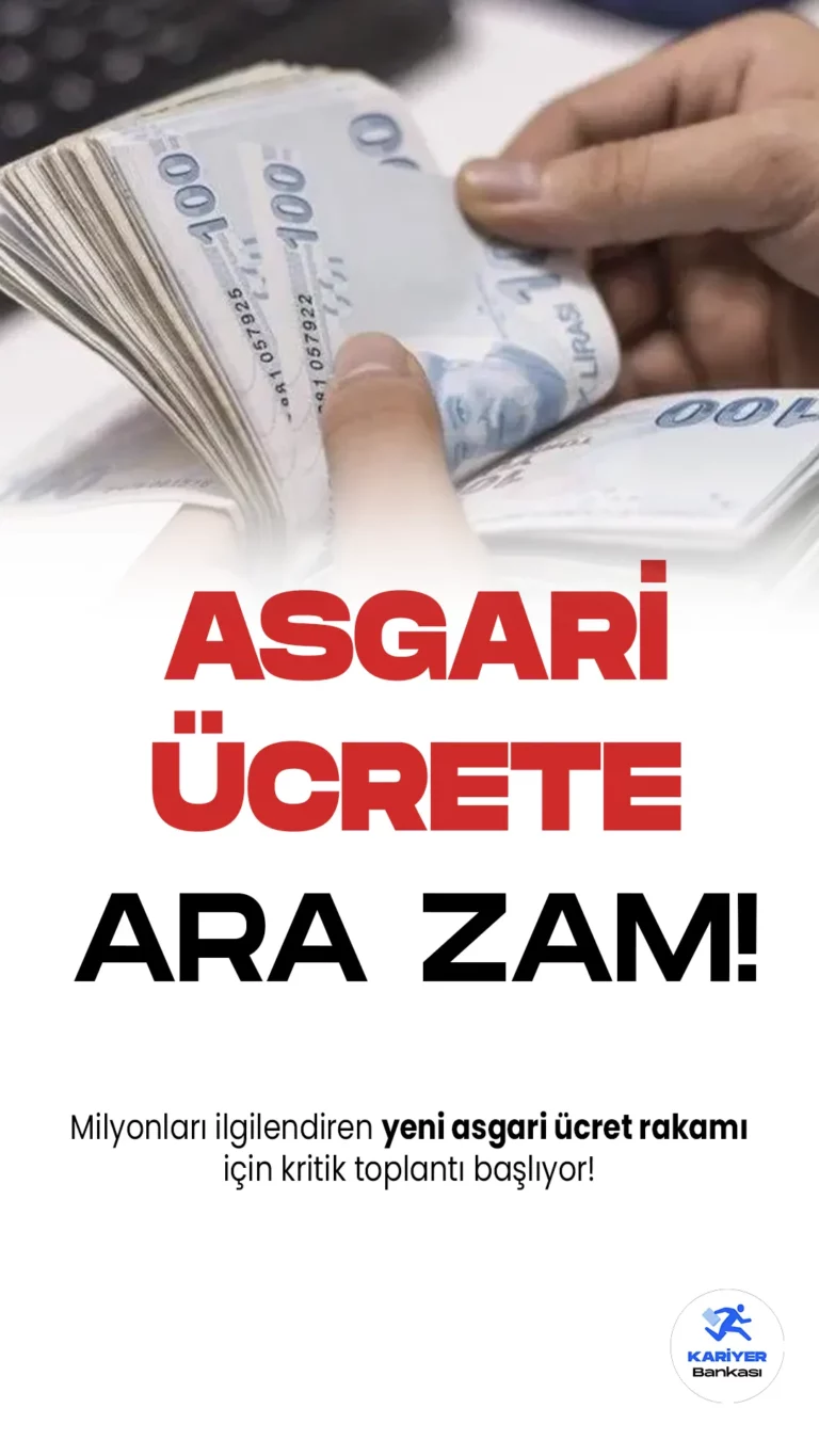 Asgari Ücret Tespit Komisyonu Üçüncü Kez Toplanıyor. 7 milyondan fazla çalışanı ilgilendiren yeni asgari ücret oranıyla ilgili süreç sürüyor.