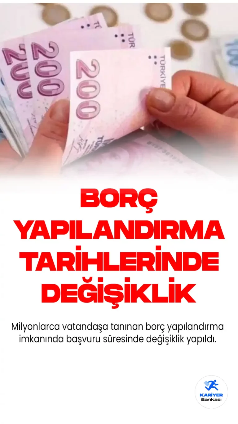Kamu Borçlarına Yapılandırmada Başvuru Süresi Uzatıldı