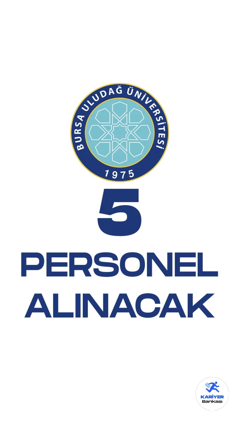 Bursa Uludağ Üniversitesi personel alımı duyurusu yayımlandı. Resmi Gazete'de yayımlanan duyuruda, Bursa Uludağ Üniversitesine 5 sözleşmeli bilişim personeli alımı yapılacağı aktarılırken, başvuruların 19 Haziran itibariyle başladığı kaydedildi.Başvuru yapacak adayların belirtilen genel ve özel şartları dikkatle incelemesi gerekmektedir.