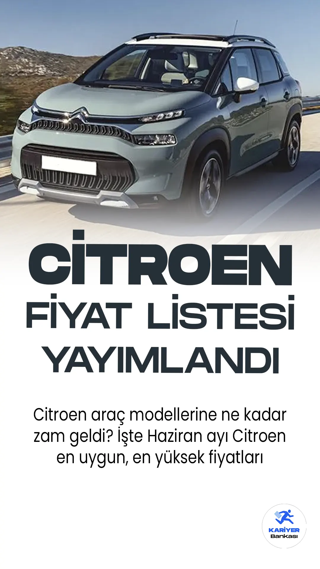 Citroen Haziran 2023 Fiyat Listesi Yayımlandı!Citroen, geniş ve çeşitli araç portföyüyle otomobil severleri heyecanlandırmaya devam ediyor. Yeni modelleri arasında Citroen C3, C3 AIRCROSS SUV, C4, e-C4 X ve C5 AIRCROSS SUV bulunuyor.