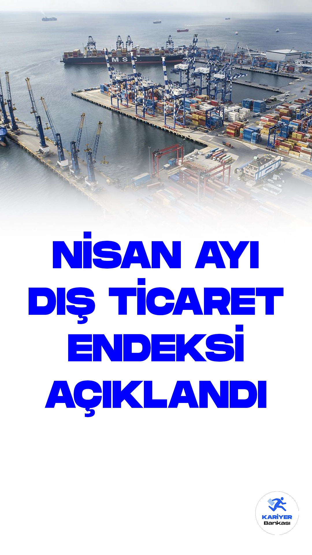 Türkiye İstatistik Kurumu (TÜİK) tarafından açıklanan Nisan 2023 dış ticaret endeksleri verilerine göre; ihracat birim değer endeksi %1,1 artarken, ihracat miktar endeksi %18,1 azaldı.