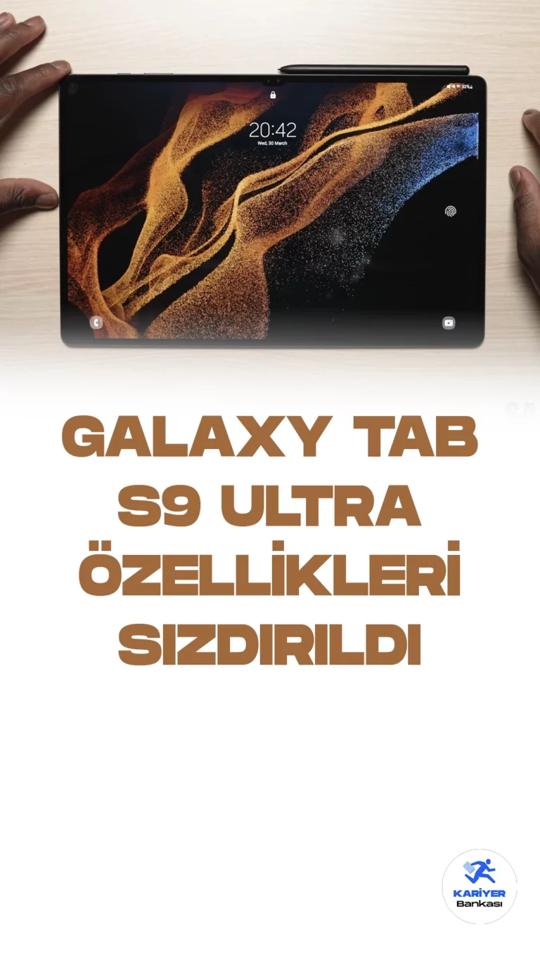 Galaxy Tab S9 Ultra: Amiral Gemisi Performansı ve Özellikleri.Galaxy Tab S9 serisi merakla beklenen tabletler hakkında yeni sızıntılar gelmeye devam ediyor. Özellikle Galaxy Tab S9, S9+ ve S9 Ultra modellerinin özellikleri giderek netleşiyor. Son olarak, amiral gemisi modeli Galaxy Tab S9 Ultra'nın Geekbench testinde ortaya çıktığı bildiriliyor. Bu yeni rapor, tabletin performansı hakkında erken bir ön izleme sunuyor.