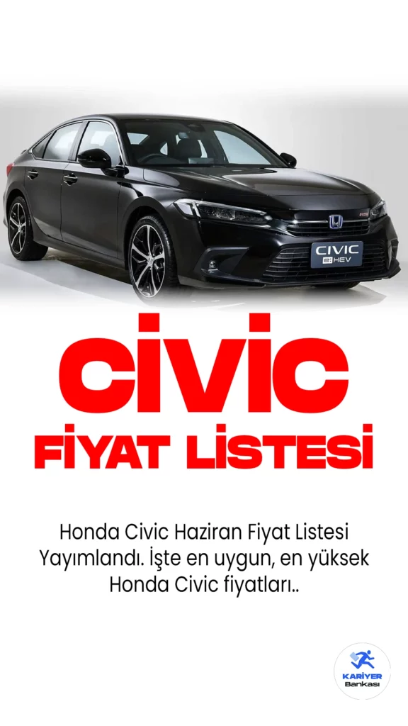 Honda Civic Haziran 2023 Fiyat Listesi Yayımlandı. Honda Civic, otomotiv dünyasının en popüler ve ikonik modellerinden biridir. Şık tasarımı, güçlü performansı ve üstün sürüş deneyimiyle dikkat çeken bu kompakt sedan, birçok otomobilseverin tercihleri arasında yer almaktadır. Yenilikçi teknolojiler ve konforlu iç mekanıyla öne çıkan Honda Civic, her yolculuğu keyifli hale getirir. Güvenlik donanımları ve ileri sürüş yardım sistemleri sayesinde sürücü ve yolcuların güvenliğini en üst düzeyde sağlar. Geniş bagaj hacmi ve pratik kullanım özellikleriyle de günlük yaşamın ihtiyaçlarını karşılar. Honda Civic, mükemmel kombinasyonuyla şıklığı, performansı ve konforu bir araya getirerek otomobil tutkunlarının gözdesi olmayı sürdürmektedir.