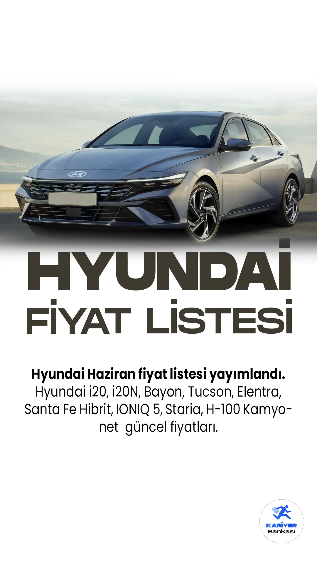 Hyundai Haziran 2023 Fiyat Listesi Yayımlandı!Hyundai, geniş ve çeşitli otomobil portföyüne bir dizi yeni model eklemeye devam ediyor.İ20 şık tasarımı ve gelişmiş teknolojik özellikleriyle dikkat çekiyor. Performans tutkunları için ise İ20N, yüksek hız ve güç sunuyor.