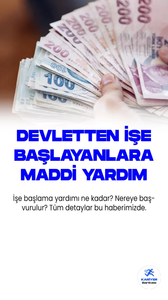 Aile ve Sosyal Hizmetler Bakanlığı, 3294 sayılı Kanun kapsamında düzenlediği sosyal yardım programlarından biri olan işe başlama yardımı veriyor. Bu program, Aile ve Sosyal Hizmetler Bakanlığı'na bağlı Sosyal Yardımlaşma ve Dayanışma Vakıflarına başvuran ve düzenli sosyal yardımlardan faydalanan ailelerde yaşayan, 18-55 yaş arasındaki kişileri kapsamaktadır.