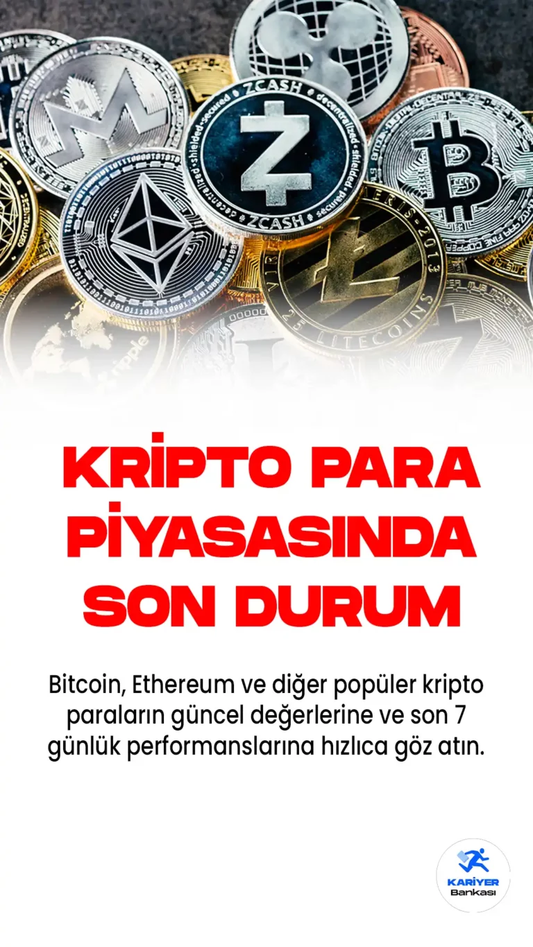 7Haziran kripto para birimlerinde son durum. Bitcoin, Ethereum ve diğer popüler kripto paraların güncel değerlerine ve son 7 günlük performanslarına hızlıca göz atın. Güncel kripto para haberleri burada
