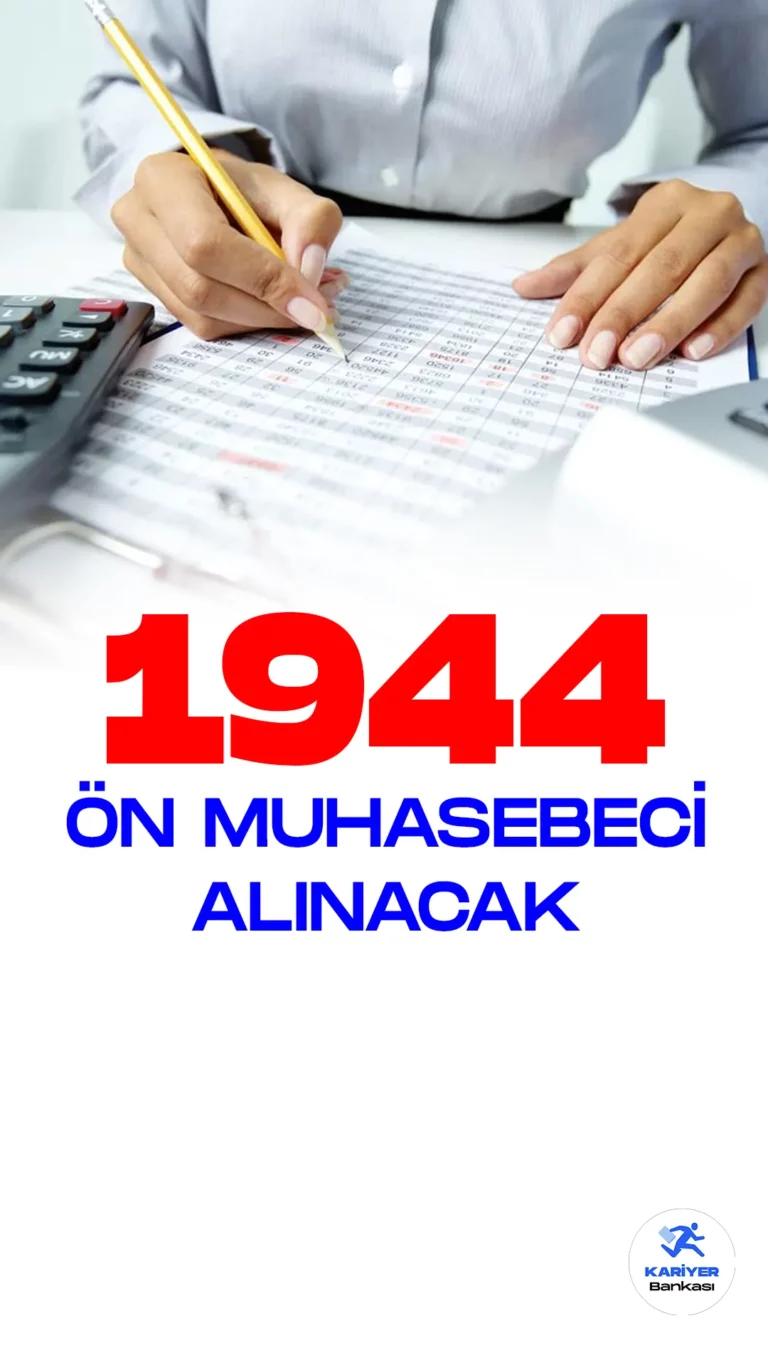 İŞKUR üzerinden ön muhasebeci alımı duyuruları art arda yayımlandı. Özel sektör firmaları tarafından İŞKUR resmi sayfasından yayımlanan duyurulara göre, 1944 ön muhasebeci alımı yapılacak. Başvuru yapacak adaylarda en az lise mezuniyet şartı aranıyor. Her firmanın başvuru şartları farklılık gösterebilir. Bu nedenle başvuru yapacak adayların belirtilen şartları dikkatle incelemesi gerekmektedir.