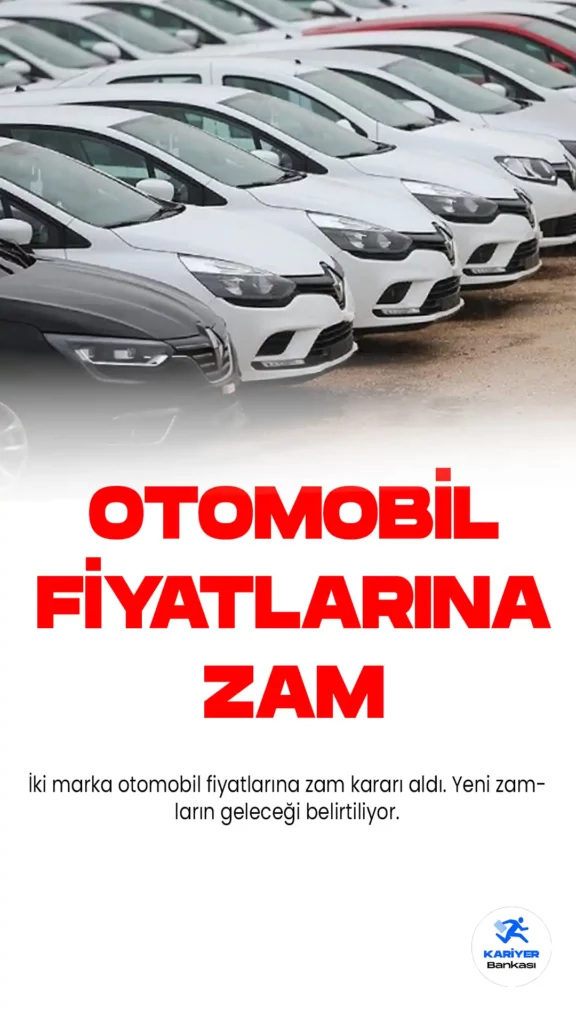 Sıfır Otomobil Fiyatlarına Yeni Zam Geliyor