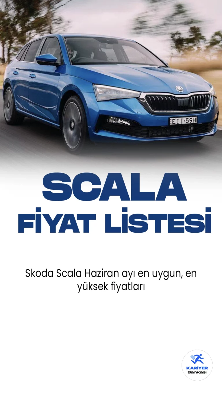 Skoda Scala Haziran 2023 Fiyat Listesi.Skoda, yenilikçi otomobil modelleriyle dikkat çekmeye devam ediyor. Son olarak tanıttığı Scala, kompakt sınıfta büyük bir iddia taşıyor. Şık tasarımı ve geniş iç mekanıyla dikkat çeken bu model, sürüş keyfini de üst düzeye taşıyor.