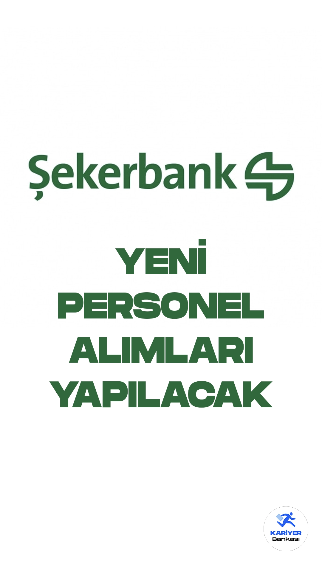 Şekerbank personel alımı duyuruları yayımlandı. Şekerbank farklı unvanda personel alımları yapacak. İstanbul, İzmir, Bursa, Kocaeli, Sakarya illerinde olmak üzere yapılacak olan personel alımları başvuruları online olarak gerçekleştiriliyor.