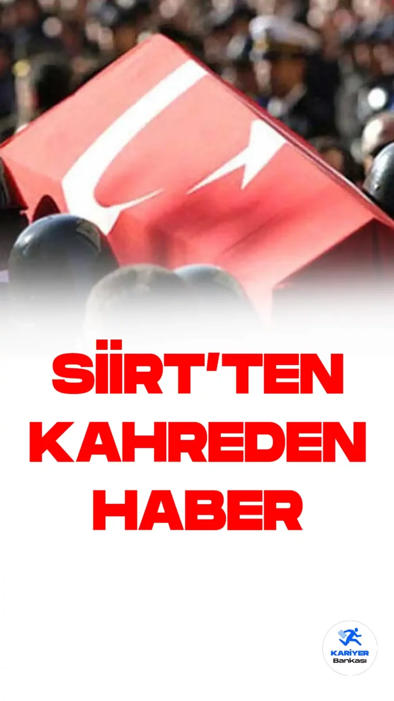 Siirt kırsalında yürütülen Şehti Jandarma Doğan Sevinç Operasyonunda Jandarma Uzman Çavuş Aydın Ceylan şehit oldu.