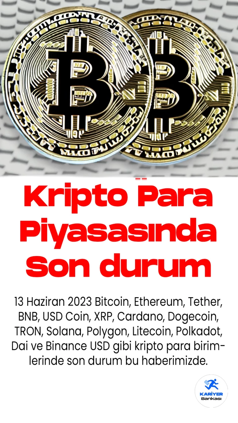 13 Haziran Kripto Para Piyasalarında Son Durum: Bitcoin, Ethereum ve Daha Fazlası