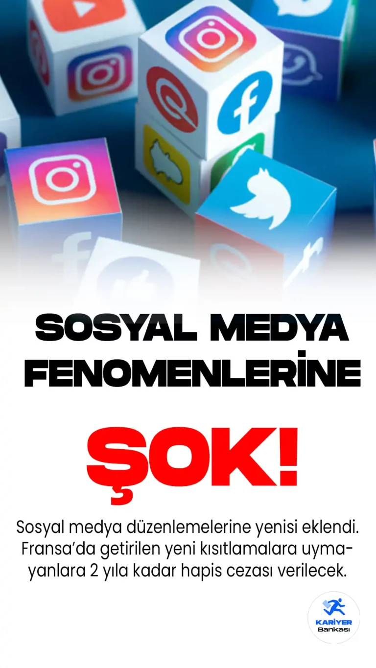 Fransa'da sosyal medya fenomenlerinin ticari faaliyetlerine denetim getiren yasa tasarısı senatoda kabul edildi.
