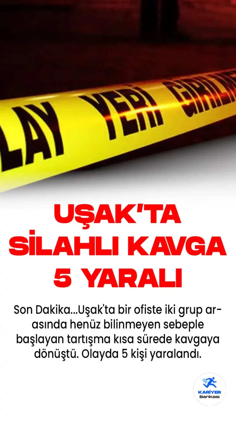 Son Dakika! Uşak’ta Ortalık Bir Anda Karıştı 5 Yaralı
