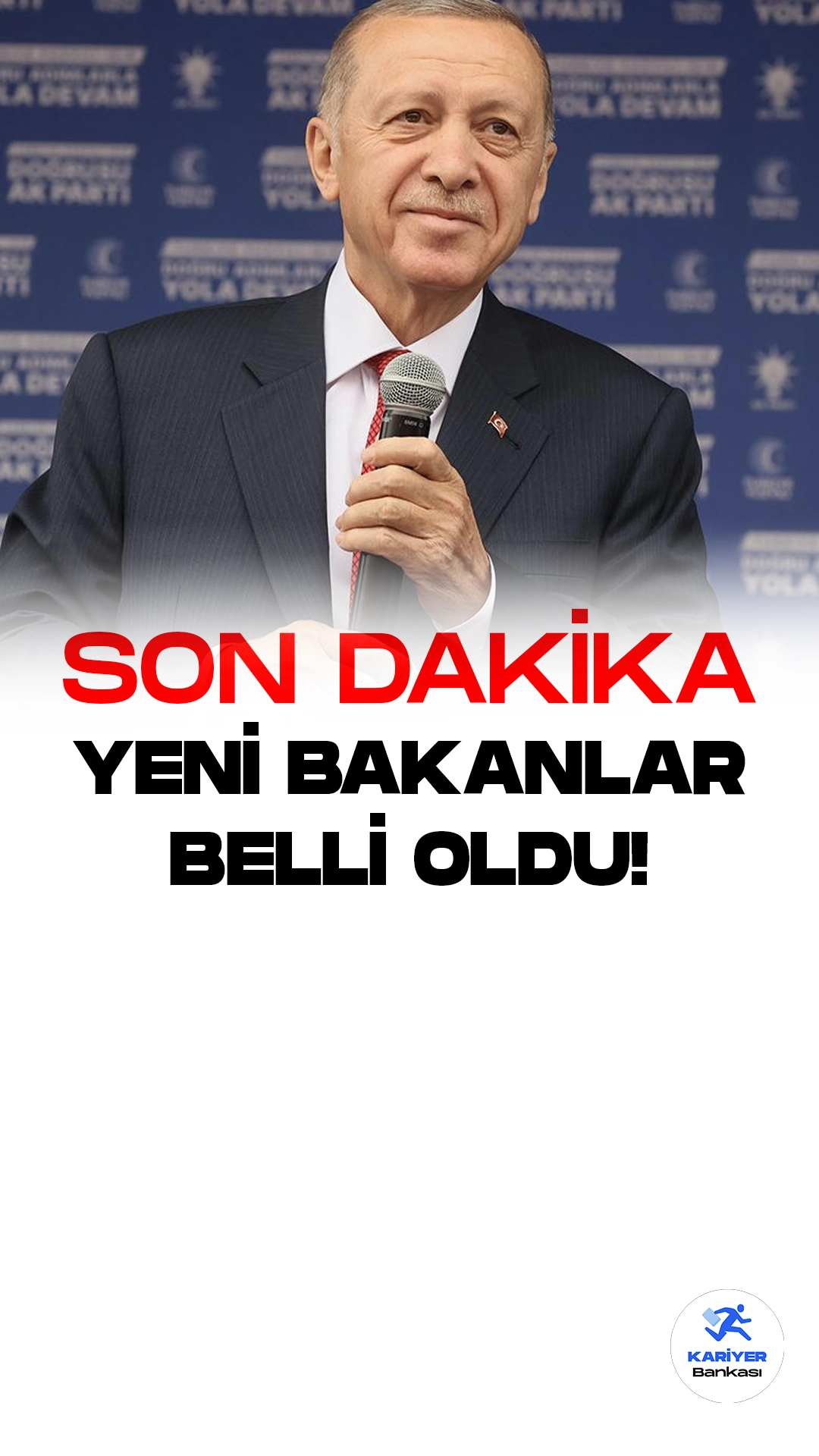 Son dakika...Cumhurbaşkanı Recep Tayyip Erdoğan yeni kabineyi açıkladı.