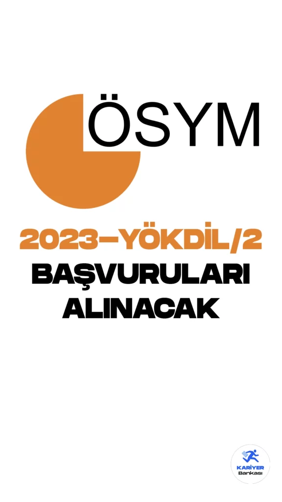 2023-YÖKDİL/2 Başvuruları Alınacak. ÖSYM resmi sayfasından yayımlanan duyuruya göre, 2023 Yükseköğretim Kurumları Yabancı Dil Sınavının (2023-YÖKDİL/2) 27 Ağustos 2023 tarihinde uygulanacağı aktarılırken, sınav başvurularının 11 Temmuz-17 Temmuz 2023 tarihleri arasında alınacağı kaydedildi.