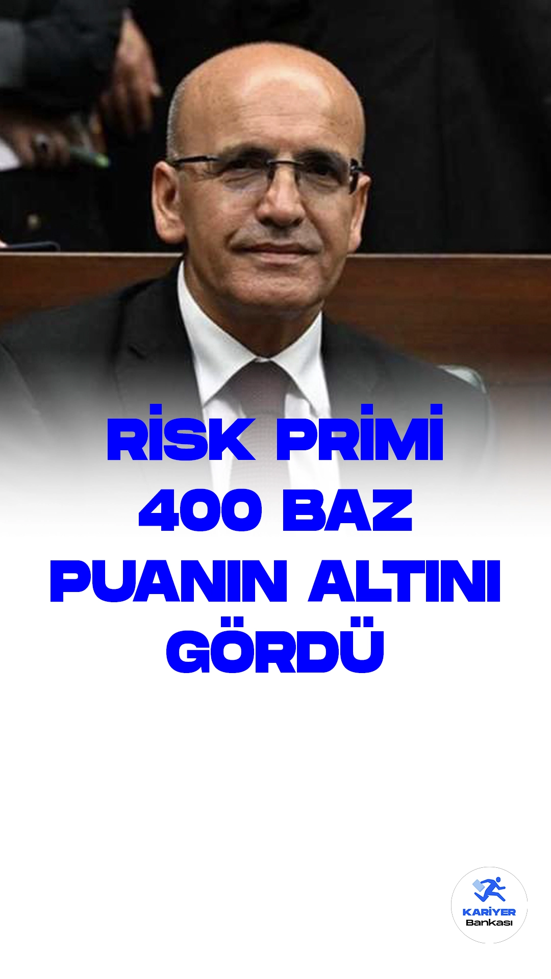 Bakan Şimşek: Risk Primi 400 Baz Puanın Altını Gördü.Hazine ve Maliye Bakanı Mehmet Şimşek, Türkiye ekonomisinde olumlu yönde gerçekleşen gelişmeleri vurgulayarak yaptığı açıklamada, Mayıs ayında 700 baz puana yükselen CDS risk priminin bugün 400 baz puanın altına düştüğünü müjdeledi.