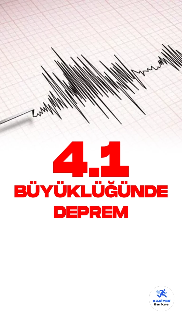 Balıkesir'de 4.1 Büyüklüğünde Deprem Oldu. İçişleri Bakanlığı Afet ve Acil Durum Yönetimi Başkanlığı sosyal medya hesabından Balıkesir'de deprem meydana geldiği aktarıldı.