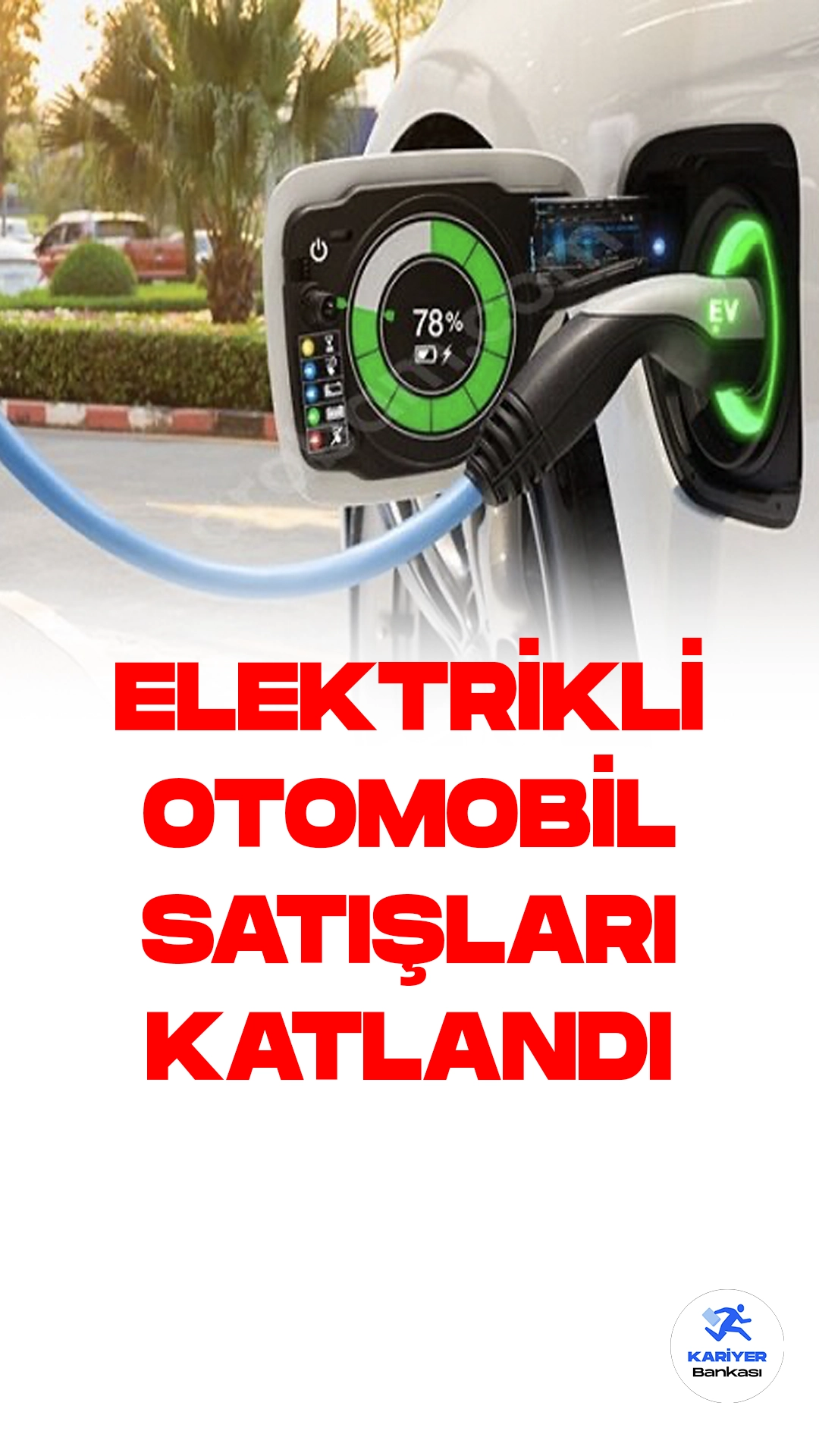 Türkiye'de Elektrikli Otomobil Satışları Geçen Yıla Göre Büyük Artış Kaydetti.Türkiye otomobil pazarında, bu yılın ilk altı ayında elektrikli otomobil satışları önemli bir ivme kazandı. Geçen yılın aynı dönemine kıyasla yüzde 465,3'lük bir artışla 12 bin 792 adete ulaştı.