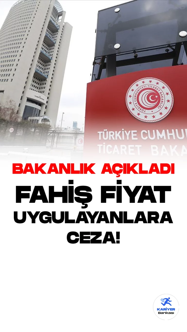 Ticaret Bakanlığı, 2023'ün İlk 6 Ayında 369 Firmaya 152 Milyon 820 Bin 477 Lira Cezai İşlem Uyguladı.Ticaret Bakanlığı, Haksız Fiyat Değerlendirme Kurulu tarafından yapılan değerlendirmeye göre, 2023 yılının ilk 6 ayında 369 firma hakkında toplamda 152 milyon 820 bin 477 lira idari para cezası uygulandığını duyurdu.