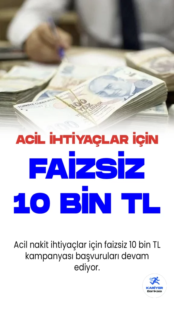 Garanti BBVA Faizsiz 10 Bin TL Nakit Avans Kampanyası Başvuruları Sürüyor. Garanti BBVA'nın sunduğu faizsiz 10 bin tl kampanyasından faydalanmak isteyenlerin, bankanın mobil uygulamasından müşteri olması gerektiği belirtildi. Acil nakit ihtiyacı olanlar için hazırlanan kampanyanın detaylarına bakıldığında başvuruların 1 Temmuz- 31 Temmuz 2023 tarihleri arasında geçerli olduğu görülüyor.