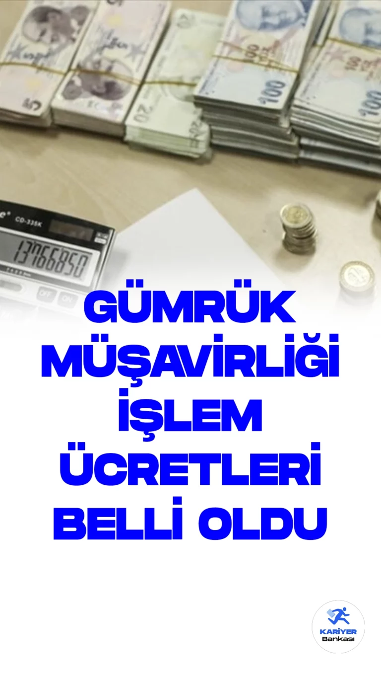 Gümrük Müşavirliği ve Yetkilendirilmiş Gümrük Müşavirliği Asgari Ücret Tarifesi Yeniden Belirlendi.Ticaret Bakanlığı, Gümrük Müşavirliği ve Yetkilendirilmiş Gümrük Müşavirliği Asgari Ücret Tarifesi ile ilgili bir değişiklik yayımlayarak bu tarifenin yürürlüğe girmesini sağladı.
