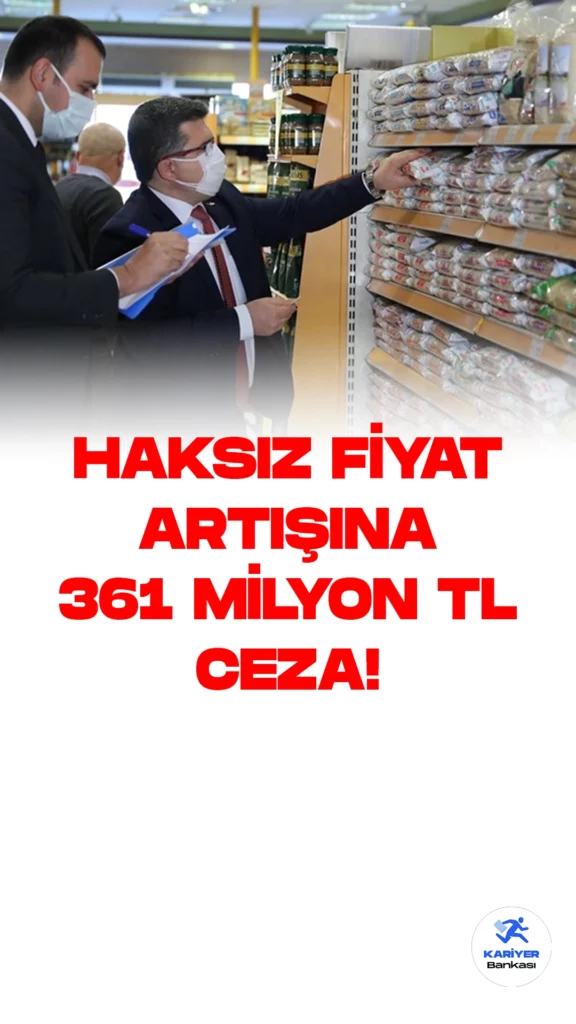 Haksız Fiyat Artışına 361 Milyon TL Ceza!Ticaret Bakanlığı, Haksız Fiyatları Değerlendirme Kurulu tarafından yapılan denetim faaliyetlerine dayanarak, 2023 yılında otomotiv, gıda ve diğer temel ihtiyaç maddelerinde vatandaşları mağdur edenlere yönelik alınan idari para cezasının toplam 361 milyon TL olduğunu duyurdu.