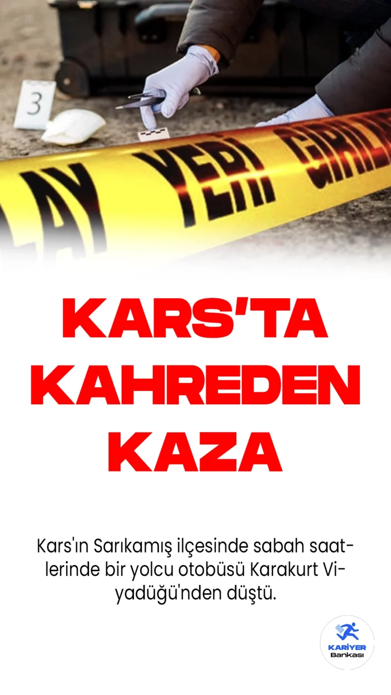 Kars Sarıkamış'ta Yolcu Otobüsü Viyadükten Düştü. Kars'ın Sarıkamış ilçesinde sabah saatlerinde bir yolcu otobüsü Karakurt Viyadüğü'nden düştü. Haber merkezlerinden gelen bilgilere göre çok sayıda ölü ve yaralı var.