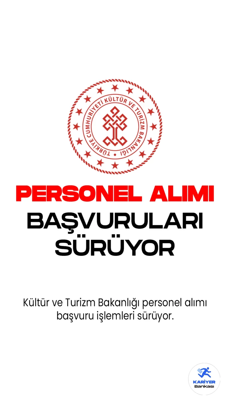 Kültür ve Turizm Bakanlığı personel alımı başvuru işlemleri sürüyor. Kültür ve Turizm Bakanlığı resmi sayfasından yayımlanan duyuruya göre, Bakanlığa bahçıvan pozisyonu için 14 sözleşmeli personel alınacak. Başvuru yapacak adayların genel ve özel şartları dikkatle incelemesi gerekmektedir.