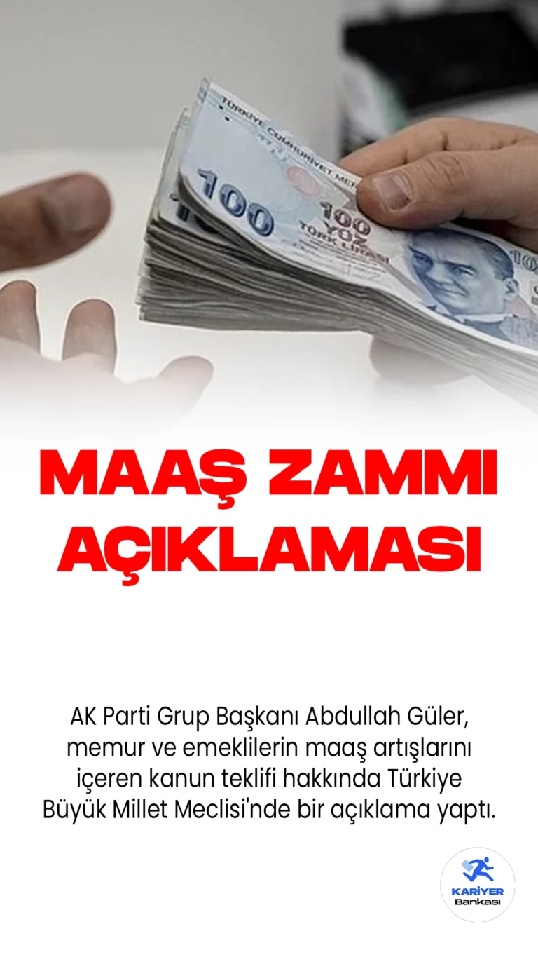 En Düşük Memur Maaşı 22 Bin Liraya Yükseliyor.En düşük memur maaşını 22 bin liraya çıkartacak kanun teklifi Türkiye Büyük Millet Meclisi'ne sunuldu. Bu teklifle, memur maaşlarına yapılan artışlara ilave olarak seyyanen net 8 bin 77 liralık bir artış yapılması öngörülüyor.