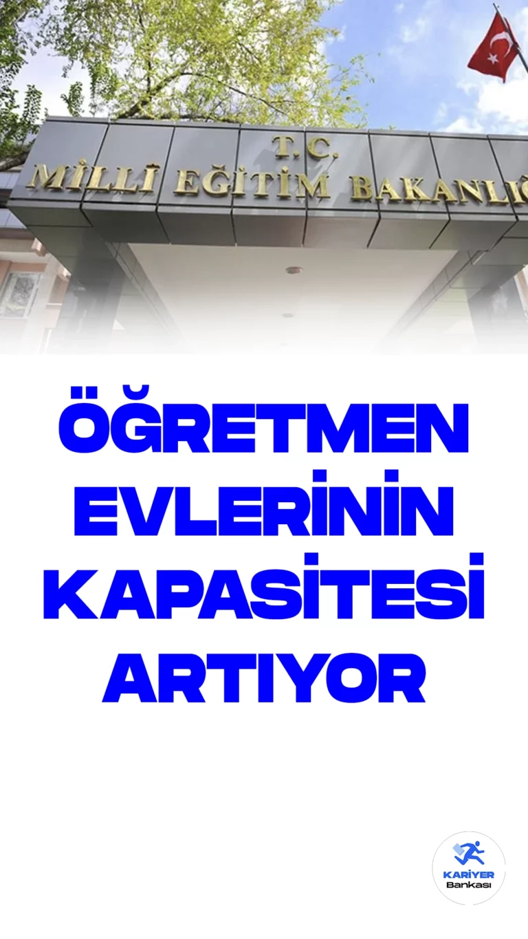 Milli Eğitim Bakanlığı, Öğretmenlerin Konaklama Kapasitesini Artırıyor.Milli Eğitim Bakanlığı (MEB), öğretmenlerin konaklamasına yönelik öncelik kapasitesini artırarak, öğretmenlerin konaklama taleplerine daha hızlı cevap verme kararı aldı.