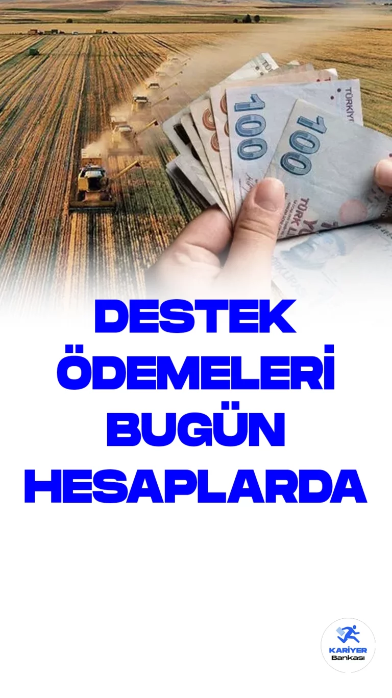 Bakanlık Duyurdu! Tarımsal Destek Ödemeleri Bugün Hesaplarda.Tarım ve Orman Bakanlığı, çiftçilerin bugün hesaplarına 41 milyon 946 bin lira değerindeki tarımsal destekleme ödemesini aktaracağını duyurdu.