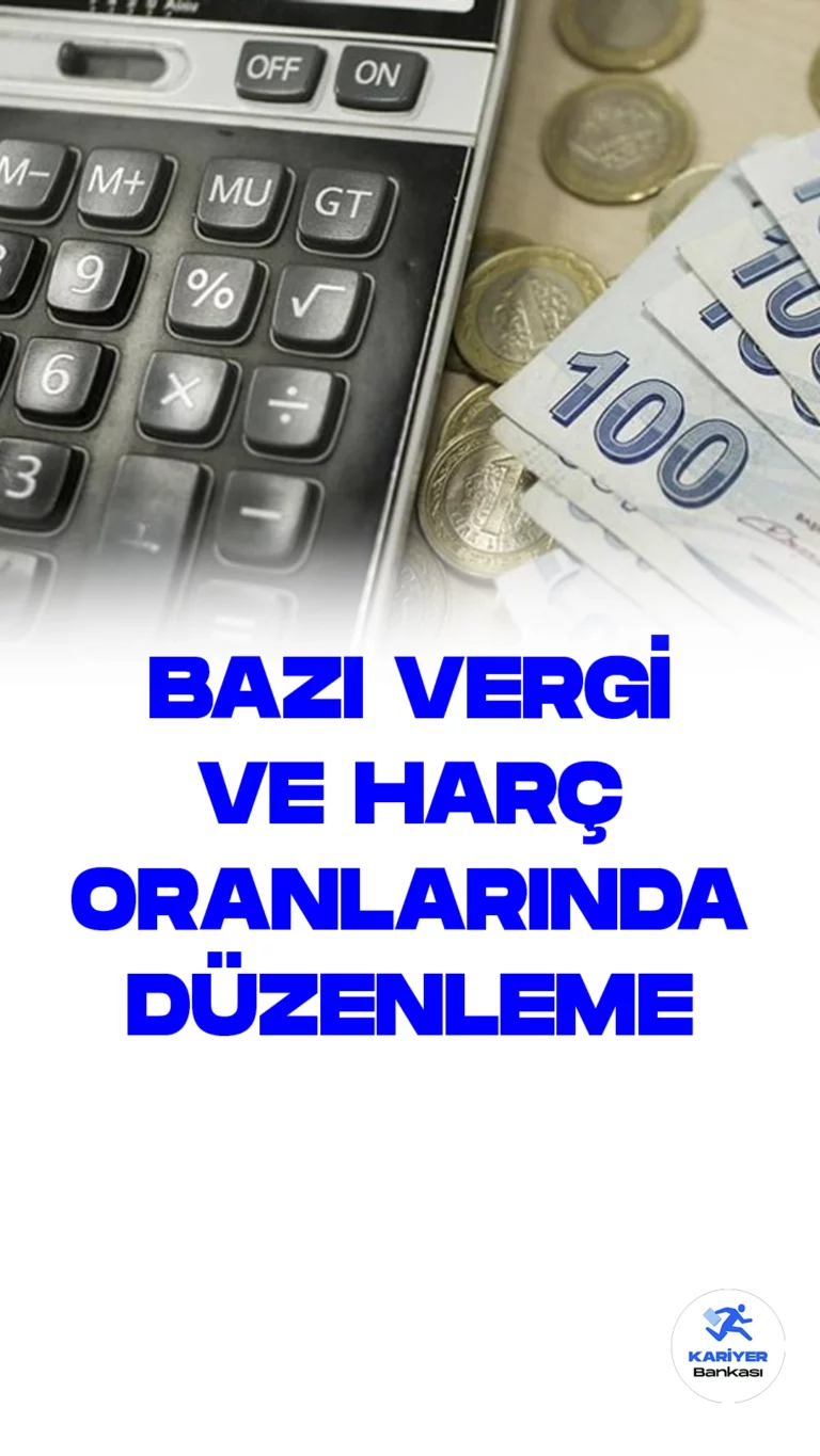 Katma Değer Vergisi, Şans Oyunları ve Banka ile Sigorta Muameleleri Vergileri Yeniden Düzenlendi.Cumhurbaşkanı kararlarıyla, Katma Değer Vergisi (KDV), Şans Oyunları Vergisi, Banka ve Sigorta Muameleleri vergilerinin oranları yeniden belirlendi. Bu önemli düzenlemeler, Resmi Gazete'de yayımlanan kararlarla duyuruldu.