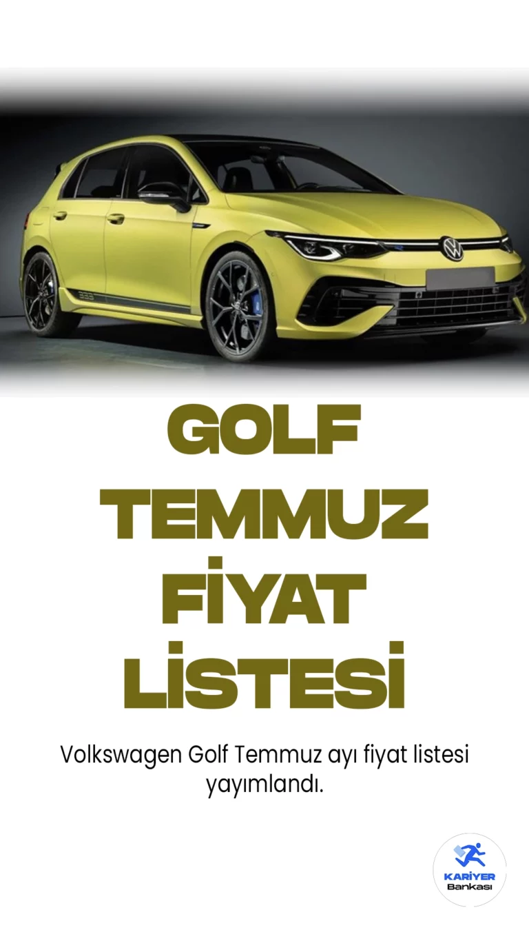 Volkswagen Golf Temmuz Fiyat Listesi Yayımlandı.Alman otomobil üreticisi Volkswagen, dünya genelinde büyük bir hayran kitlesi bulunan popüler modeli Golf'ün fiyat listesini güncelledi. Volkswagen Golf, tasarımında yapılan modern değişiklikler ve gelişmiş teknolojik özelliklerle kullanıcıların beğenisini kazanıyor. Özellikle aerodinamik yapıya sahip olan araç, yakıt verimliliğini artırarak çevreci bir sürüş deneyimi sunuyor. Geniş iç mekanı ve yüksek kaliteli malzemelerle donatılan Golf, sürücü ve yolculara üst düzey konfor sunuyor. Güçlü motor seçenekleri ve akıllı sürüş asistanları sayesinde güvenli ve keyifli bir sürüş deneyimi sunan Volkswagen Golf, otomobil tutkunları tarafından büyük ilgi görüyor.