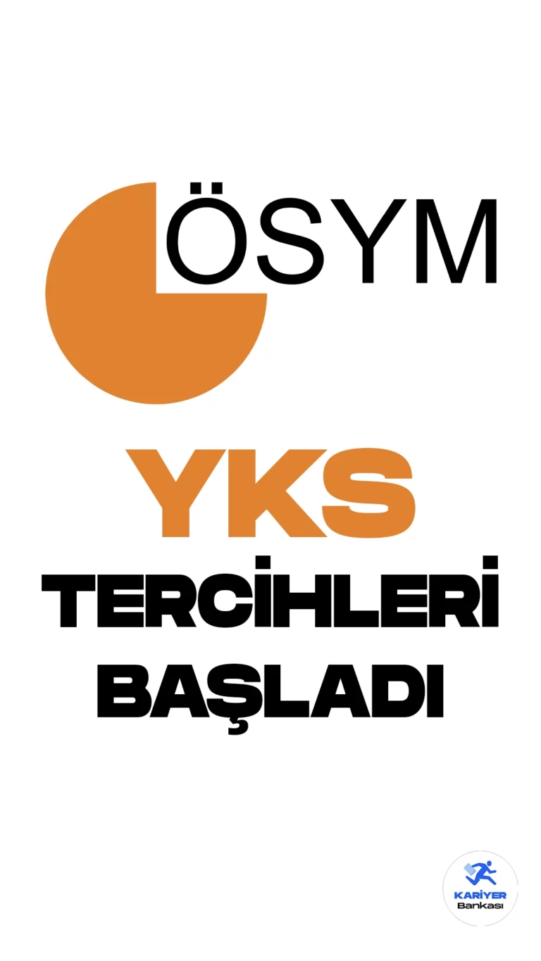 YKS Tercih Süreci Başladı: Adaylar İçin Önemli Bilgiler.Bu yıl 3 buçuk milyondan fazla adayın katıldığı Yükseköğretim Kurumları Sınavı (YKS) sonuçları 20 Temmuz'da açıklandı. Şimdi ise adaylar, tercih sürecine başlayabilirler. ÖSYM resmi sayfasından tercih kılavuzu yayımlandı ve adaylar 8 Ağustos tarihine kadar tercihlerini yapabilecekler.