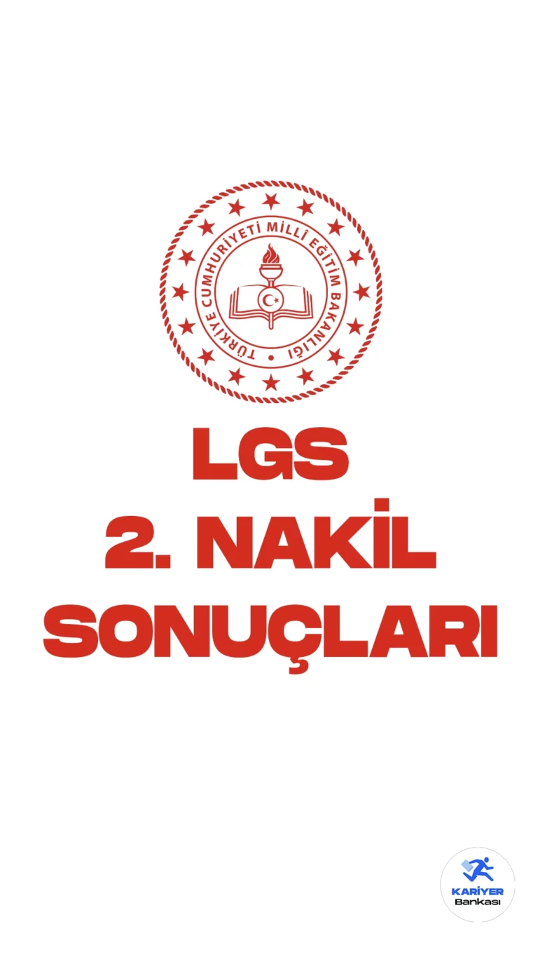 LGS Kapsamında 2. Nakil Sonuçları Açıklandı. Milli Eğitim Bakanlığı resmi sayfasından yayımlanan son dakika bilgisine göre, LGS kapsamında yerleştirmeye esas 2. nakil sonuçları açıklandı. Öğrencilerin yerleştirme sonuçlarını meb.gov.tr adresi üzerinden sorguyalayabilecekleri aktarıldı.