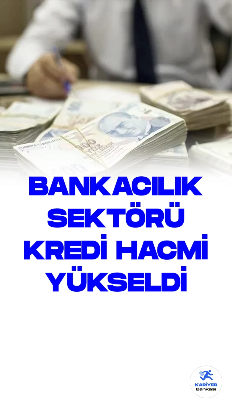 Bankacılık Sektörü Kredi Hacmi 10 Trilyon 287 Milyar Liraya Yükseldi.Bankacılık sektörü, son haftada kayda değer bir büyüme göstererek kredi hacmini 34 milyar 377 milyon lira arttırarak toplamda 10 trilyon 287 milyar 107 milyon liraya ulaştı. Bankacılık Düzenleme ve Denetleme Kurumu (BDDK) tarafından yayımlanan haftalık bültene göre, 28 Temmuz itibarıyla sektörün kredi hacmi önemli bir artış kaydetti. Toplam kredi hacmi 10 trilyon 252 milyar 729 milyon liradan bu seviyeye yükseldi.