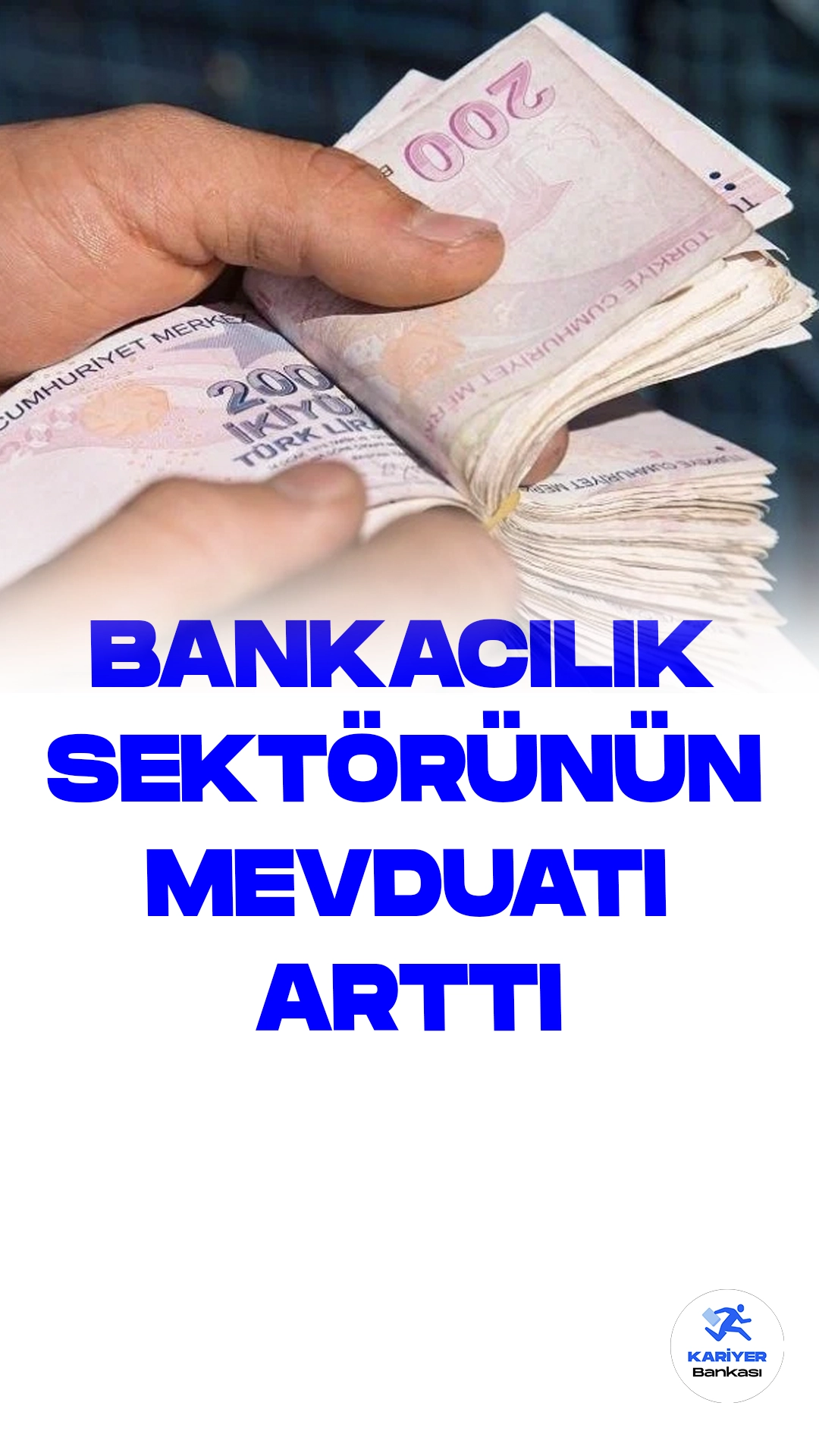 Bankacılık Sektörünün Toplam Mevduatı 13 Trilyon 394 Milyar Liraya Ulaştı.Türkiye Cumhuriyet Merkez Bankası (TCMB) tarafından yayımlanan haftalık para ve banka istatistikleri verilerine göre, bankacılık sektörünün toplam mevduatı 18 Ağustos itibarıyla 127,1 milyar lira artış göstererek 13 trilyon 394 milyar lira seviyesine yükseldi.