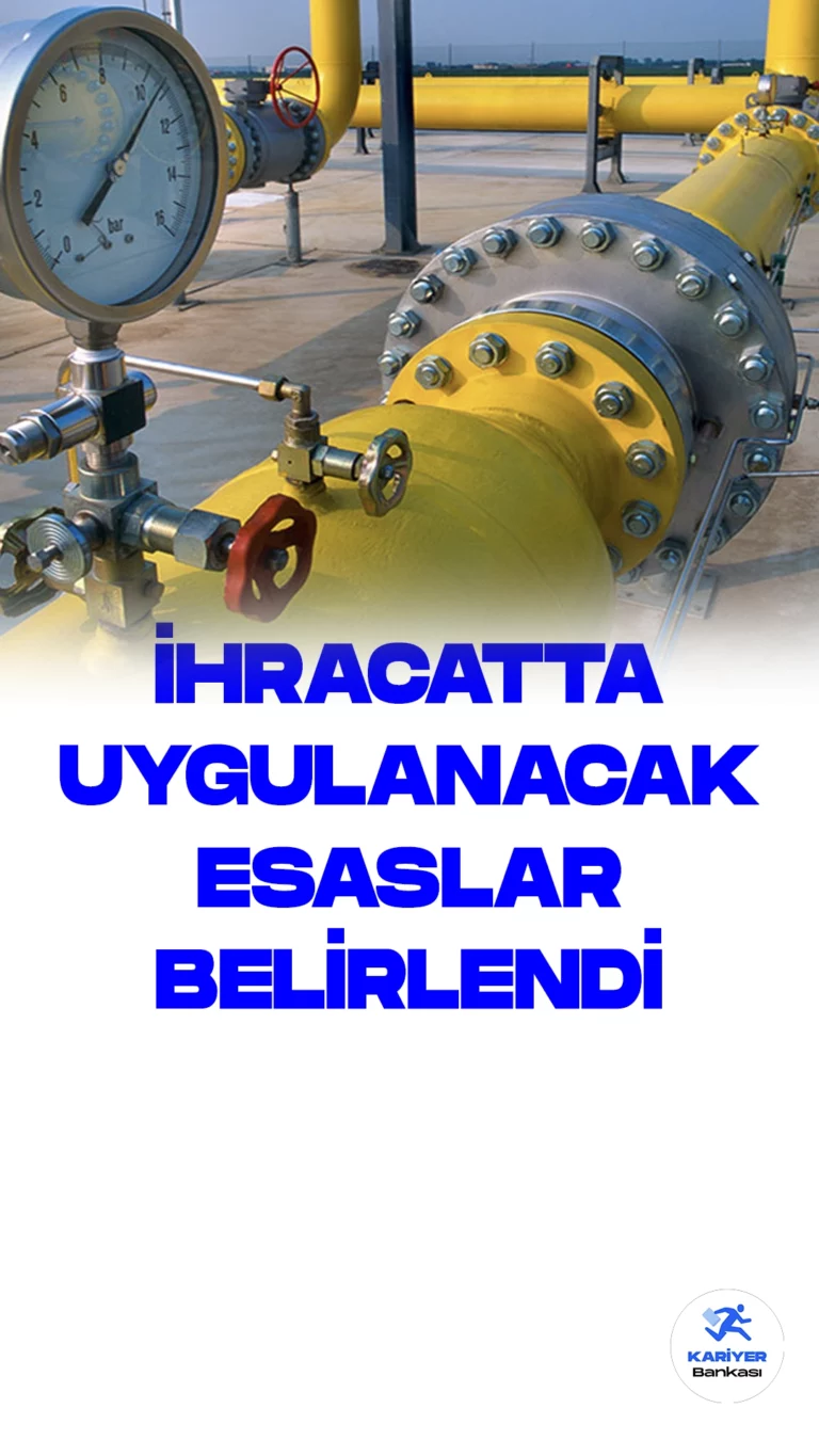 Doğal Gaz İhracatında Uygulanacak Esaslar Belli Oldu.Enerji Piyasası Düzenleme Kurumu, doğal gaz ihracatında uygulanacak iletim kapasite bedeline yönelik yeni usul ve esasları belirledi. Konuya ilişkin kurul kararı, Resmi Gazete'de yayımlanarak yürürlüğe girdi.