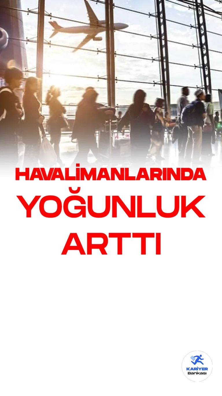 Türkiye Havalimanlarında Yoğunluk Arttı.Turizmin gözde merkezlerindeki hareketlilik, havalimanlarının yolcu trafiğine büyük ölçüde yansıdı. Bu yılın ocak-temmuz döneminde Türkiye'nin önde gelen havalimanlarında kaydedilen yoğunluk, sektörün canlılığını gözler önüne seriyor. İstanbul Havalimanı, Antalya Havalimanı ve İzmir Adnan Menderes Havalimanı, toplamda 43,3 milyon, 18,3 milyon ve 5,8 milyon yolcuya hizmet vererek bu canlılığın en güçlü örneklerini sunuyor.