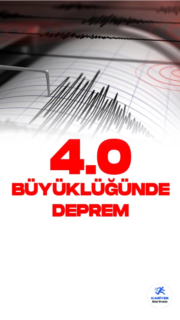 Kahramanmaraş'ta 4.0 Büyüklüğünde Deprem Oldu. Boğaziçi Üniversitesi Kandilli Rasathanesi ve Deprem Araştırma Enstitüsü resmi sayfası üzerinden yayımlanan son dakika bilgisine göre, Kahramanmaraş'ın Göksun ilçesine bağlı Kazandere mahallesinde 4.0 büyüklüğünde deprem meydana geldi.
