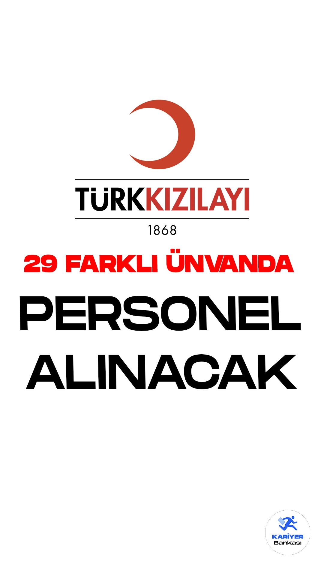Kızılay 29 Farklı Unvanda Personel Alacak. Türk Kızılay'ı kariyer sayfası üzerinden yeni personel alımı duyuruları yayımlandı. İlgili alım duyurularına göre, Kızılay'a bilgi yönetimi yöneticisi, iş geliştirme asistanı, ürün tasarım ve analiz uzmanı, uluslararası ilişkiler uzmanı ve toplamda 29 farklı ünvanda olmak üzere personel alımları yapılacak.Başvuru yapacak adayların şartları dikkatle incelemesi gerekmektedir.Başvuruları devam eden aktif personel alımlarına dair ünvan dağılımı aşağıdaki gibidir.