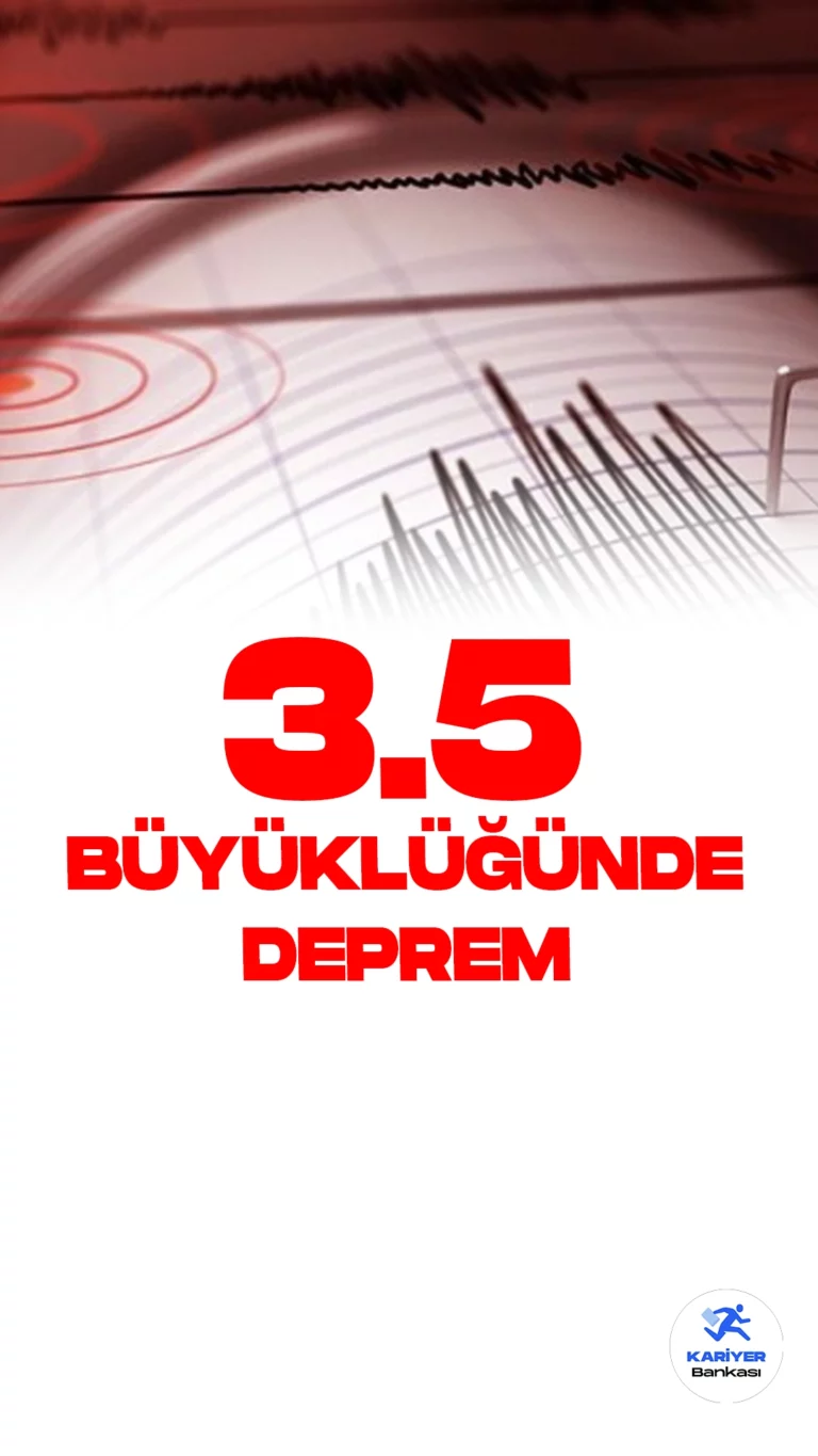 Malatya'da 3.5 Büyüklüğünde Deprem Oldu. İçişleri Bakanlığı Afet ve Acil Durum Başkanlığı (AFAD) resmi sayfasından yayımlanan son dakika bilgisine göre, Malatya'nın Akçadağ ilçesinde 3.5 büyüklüğünde deprem meydana geldiği aktarıldı.